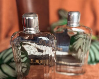 Vintage leren reisflesset