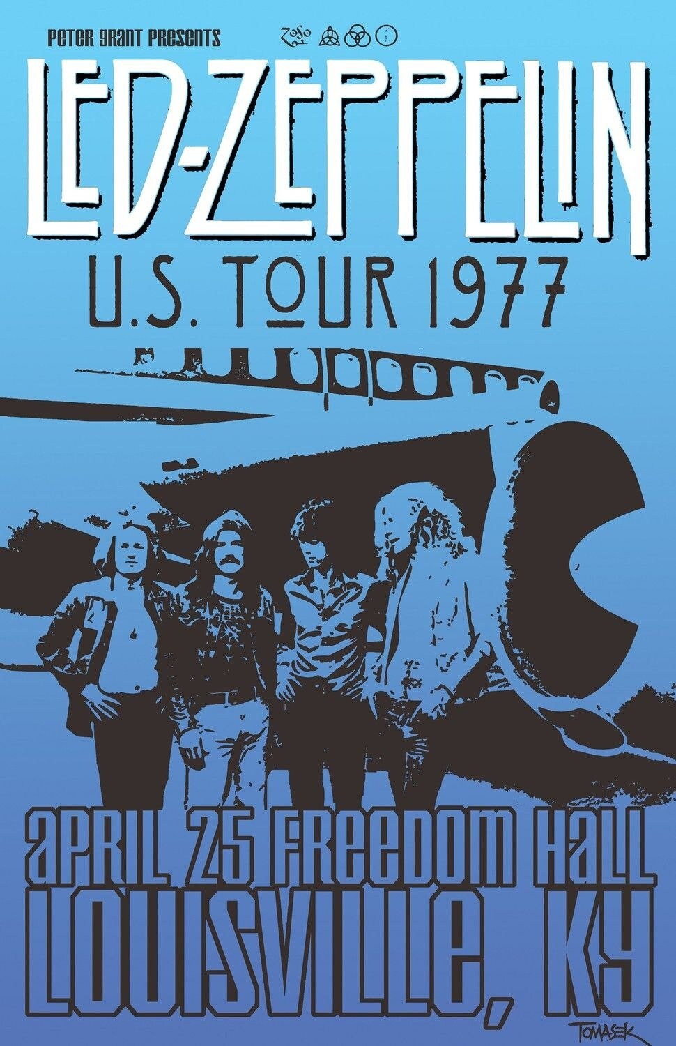 Affiches de concert de Led Zeppelin Etsy