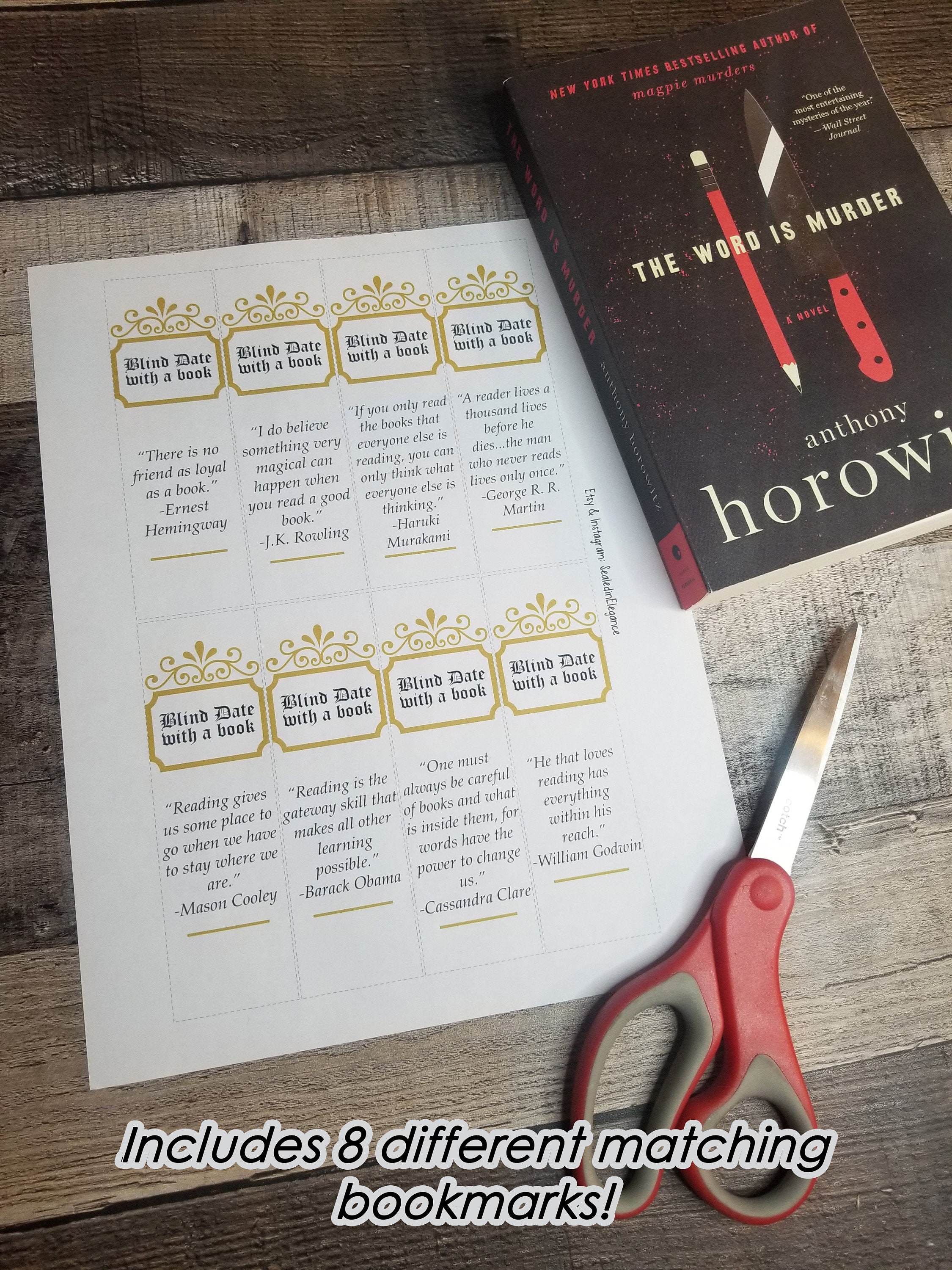 Blind Date With a Book Printable Set Book Labels Book Lovers Gift Blind Date With a Book Printable Set Book Labels Book Lovers Gift