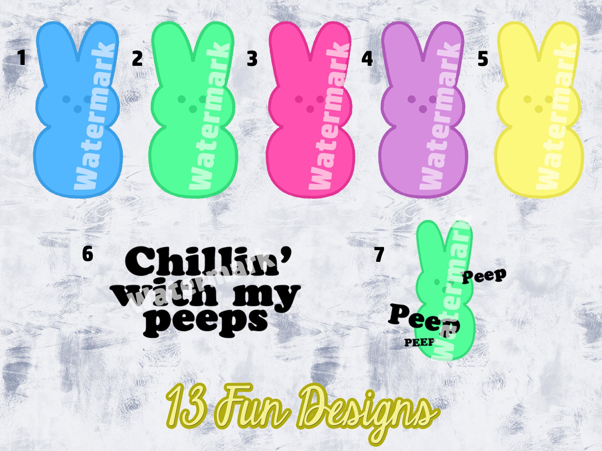Peep Clipart Graphic SVG Design Bundle PNG Files for Cricut | Etsy