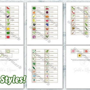 Customizable Garden Marker Templates, Instant Download, Word Doc, DIY ...