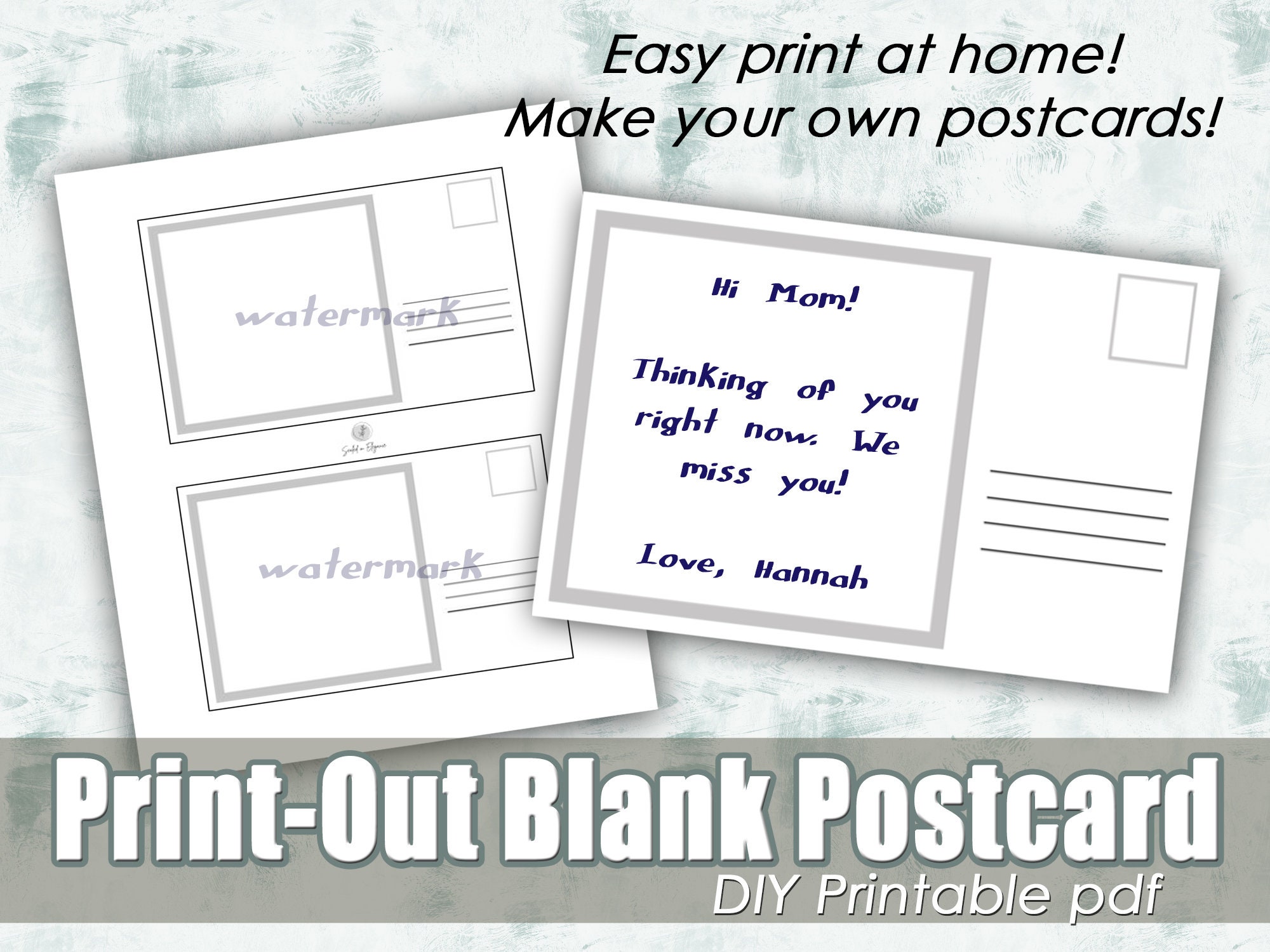 Make your own sale postcard