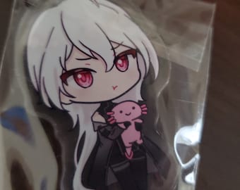 A Date With Death Mini Double sided Keychain/ Charm In Hand