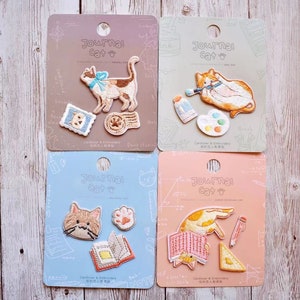 Cute Kitty Cat Embroidery Patches Collection