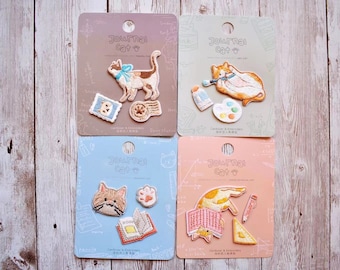Cute Kitty Cat Embroidery Patches Collection