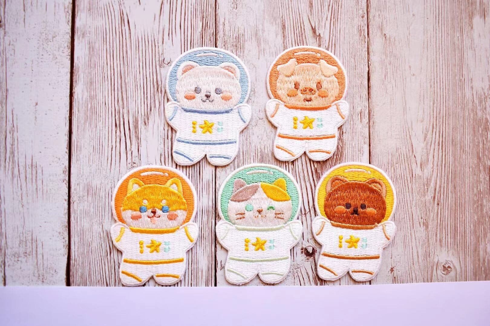 AstroPets Cute Embroidery Patches Collection