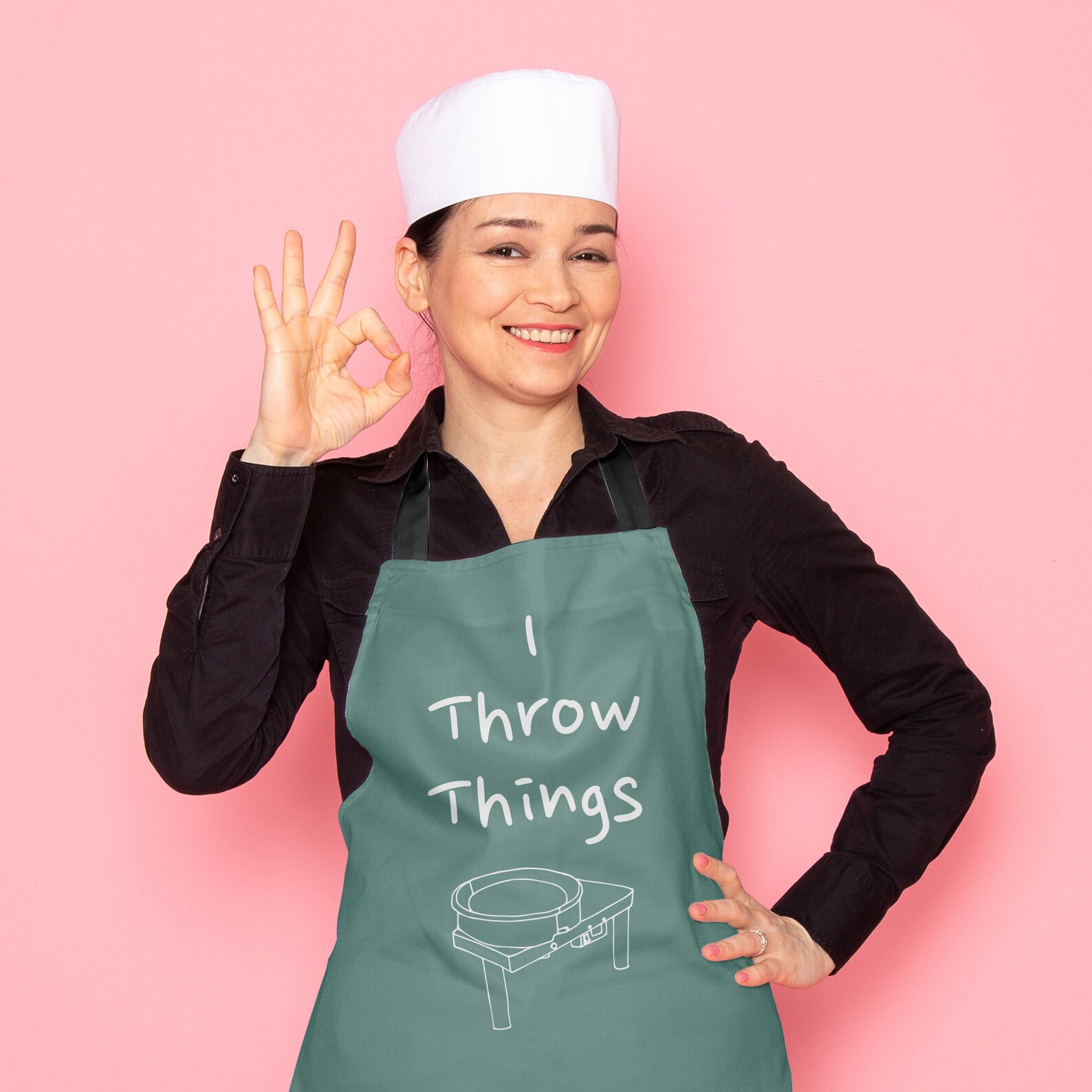 I throw things essential Apron Pottery Clay Apron Ceramic Etsy
