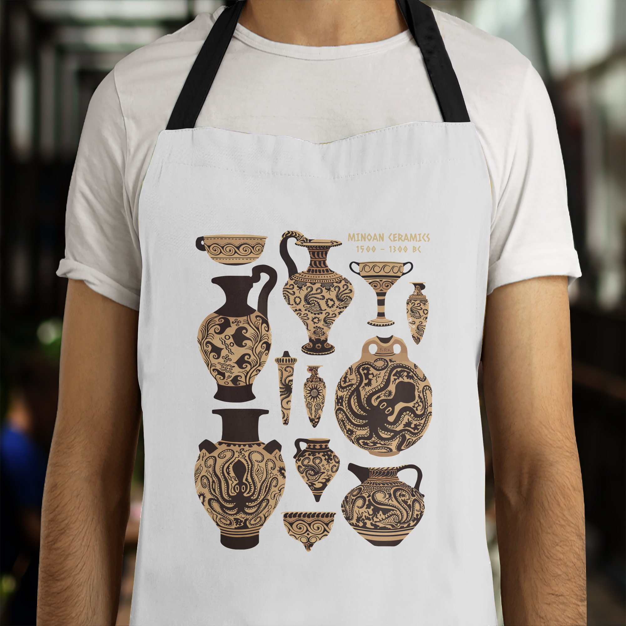Late Minoan Ceramics Apron Pottery Clay Apron Ceramic Apron Etsy