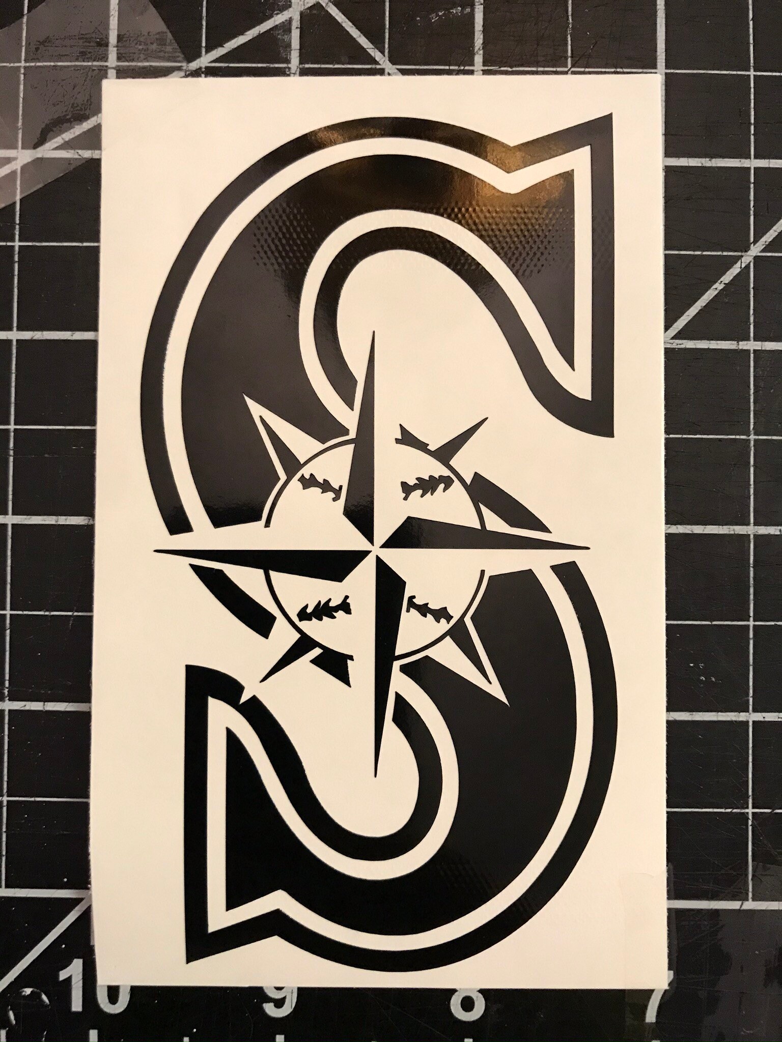 Seattle Mariners S logo vinyl sticker decal car sticker Etsy