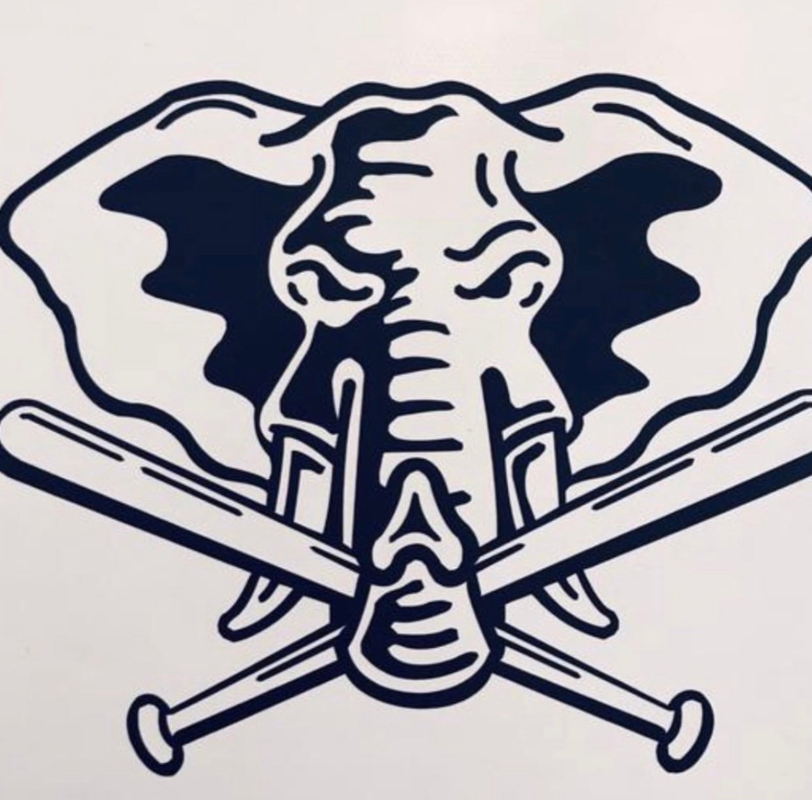 Oakland Athletics Elephant Logo Vinyl Sticker Decal Etsy