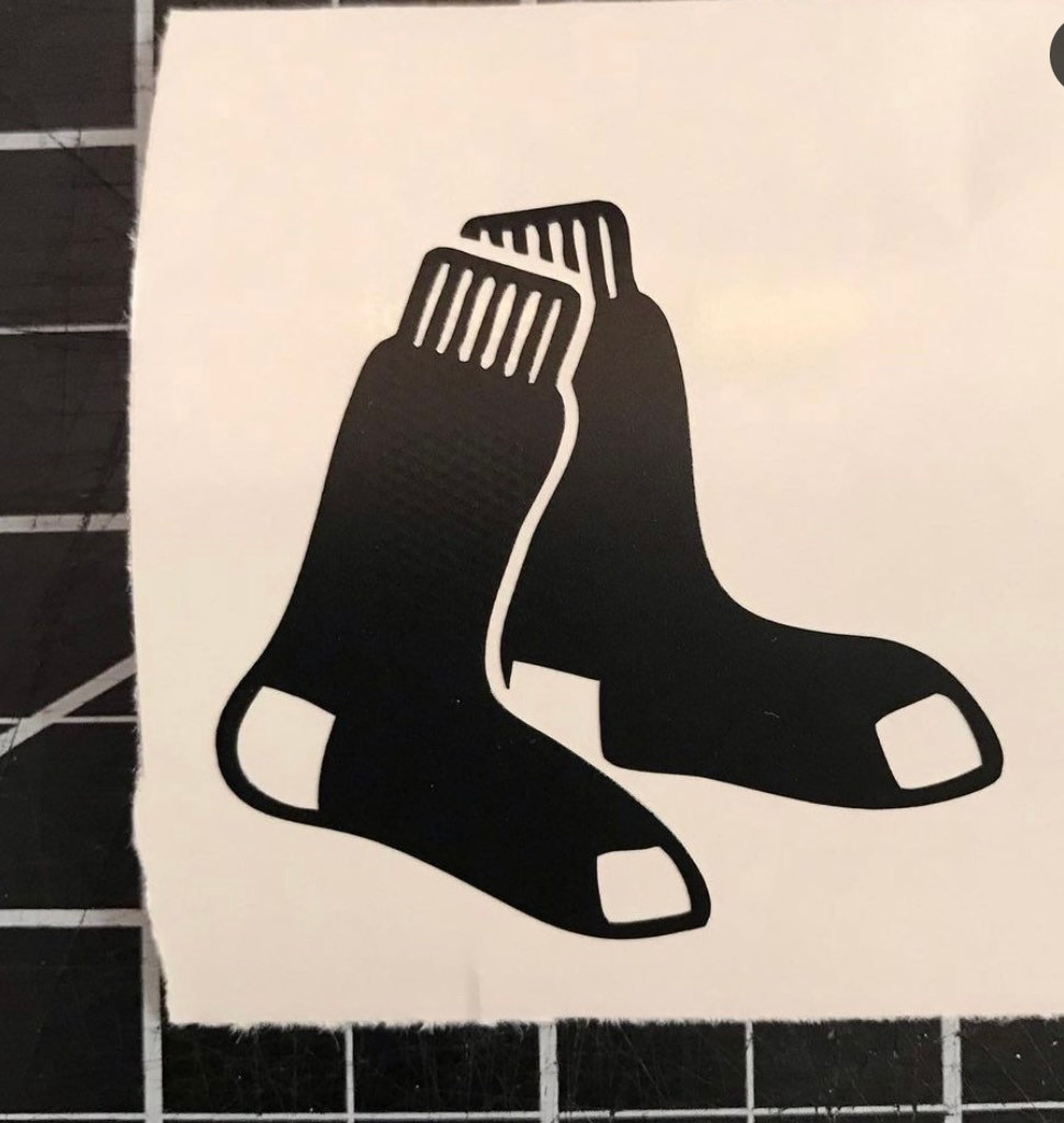 Boston Red Sox logo car vinyl sticker decal Etsy