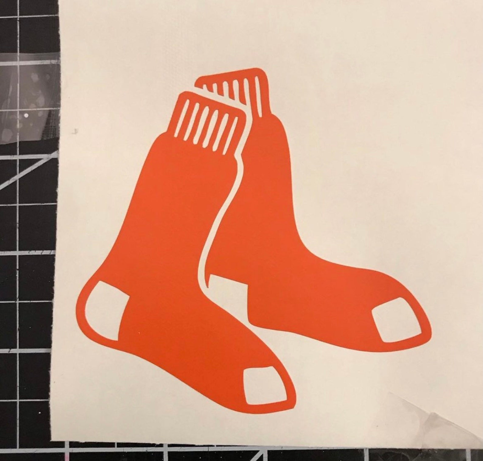 Boston Red Sox logo car vinyl sticker decal Etsy