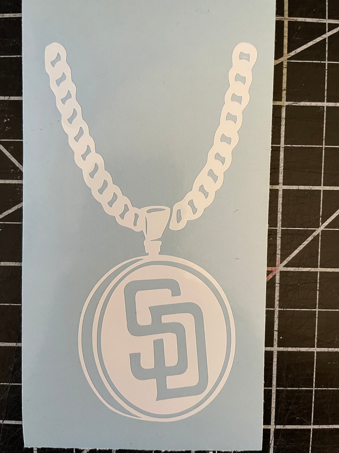 San Diego Padres swag chain vinyl sticker decal Etsy
