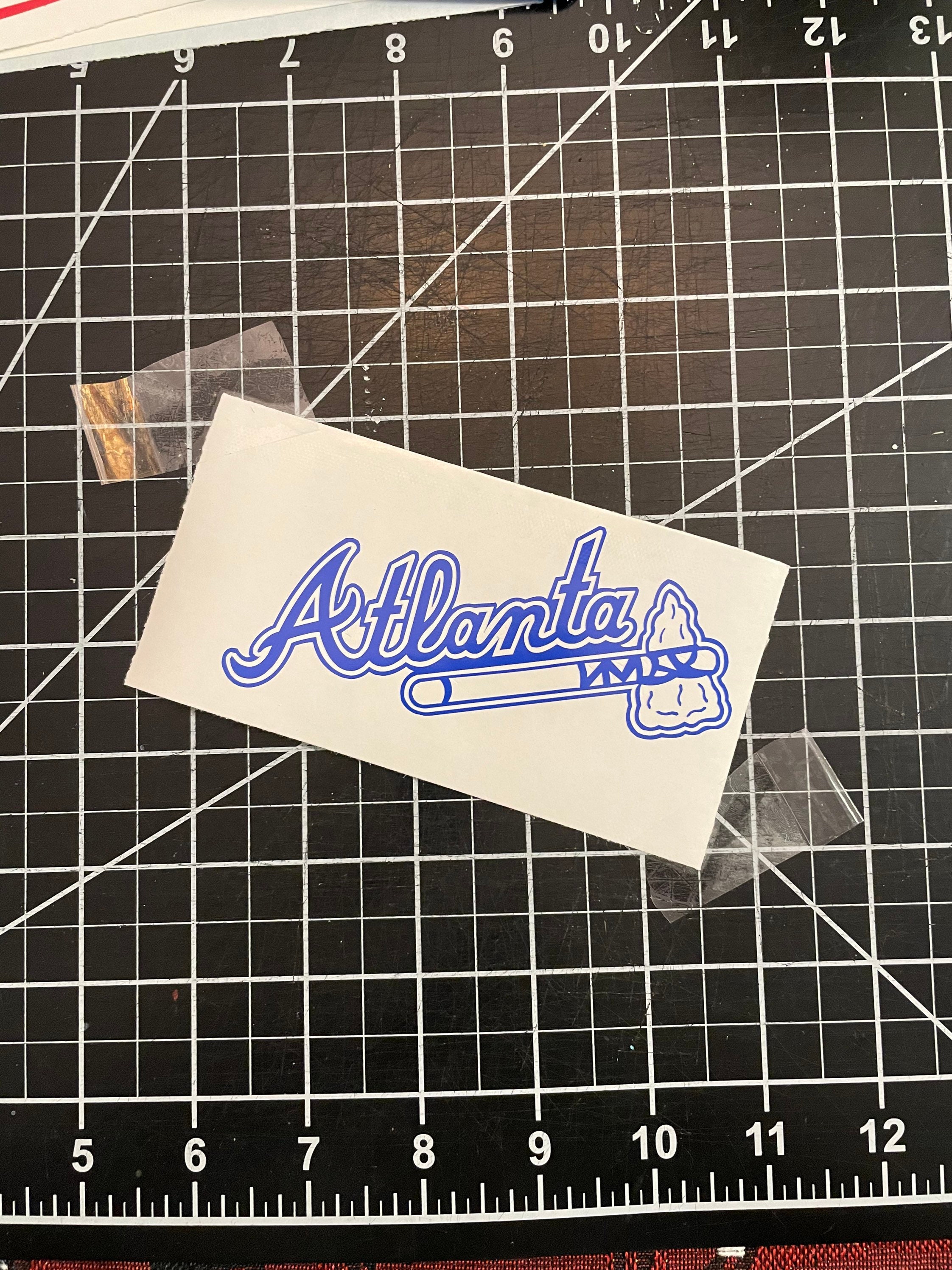 Atlanta Braves logo vinyl sticker decal car sticker Etsy