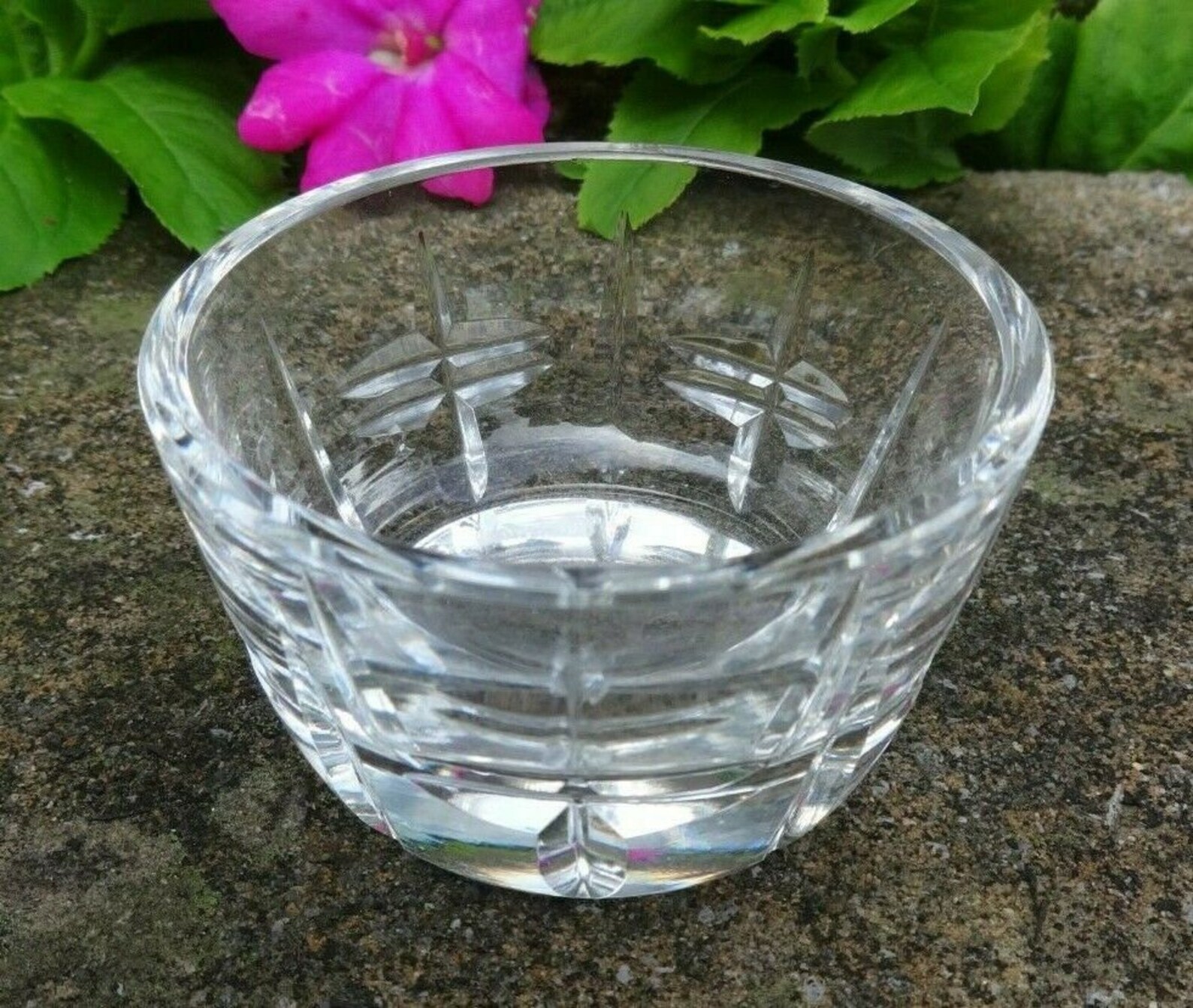 Heavy Waterford Crystal Open Salt Dip Cellar Dish Etsy