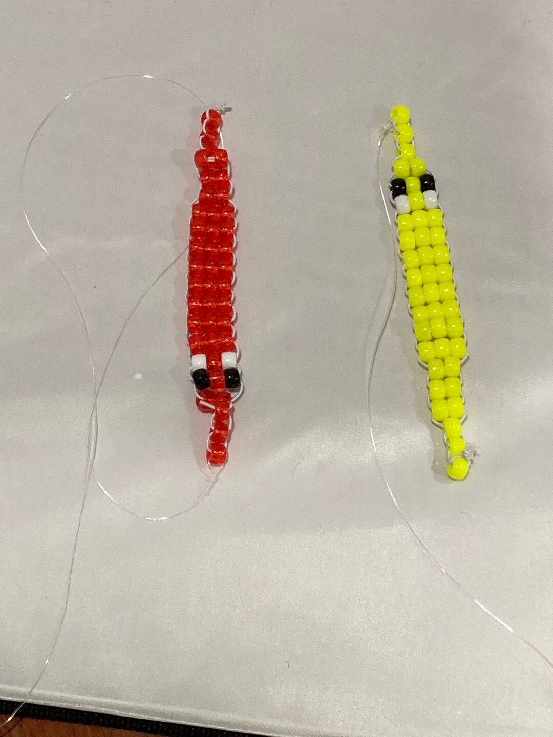 Custom Worm on a String Kandi Complete With String Etsy
