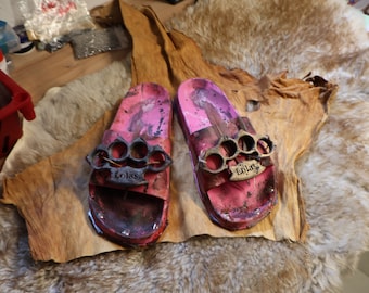 Larp/Prop - Post Apocalytic Slippers "Lucious Lolas" size 42