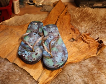 Larp/Prop - Post Apocalytic Flip Flops "Squeaky Blinder" size 41/40