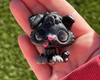 Black Husky Puppy LPS Custom