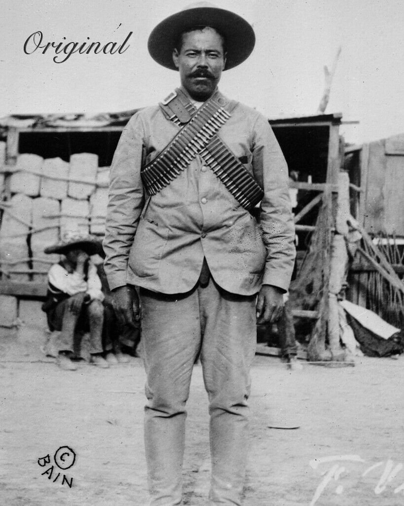 Historical Poster Print: General Francisco Pancho Villa Mexican Revolution Restored Satin Finish Photo Available in 6 Sizes image 2