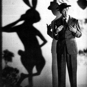 Historical Poster Print: James &quot;Jimmy&quot; Stewart with Harvey the Rabbit, &quot;Harvey&quot; Movie, 1950 - New Satin Finish Photo - Available in 6 Sizes!