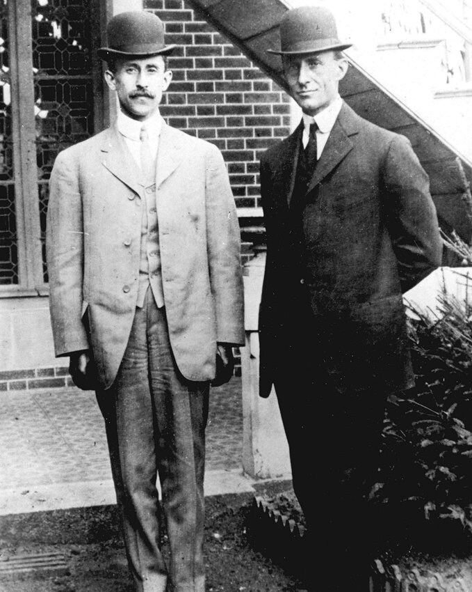 Historical Poster Print: Orville & Wilbur Wright, Inventors and Aviation Airplane Pioneers - New Satin Finish Photo - Available in 6 Sizes!