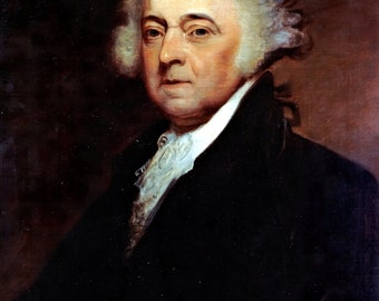 Historical Poster Print: John Adams, American Founding Father and 2nd U.S. President - Satin Finish Photo - Available in 6 Sizes
