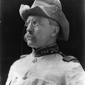 Historical Poster Print: Col. Theodore Roosevelt in Uniform, &quot;Rough Riders&quot; - Satin Finish Photo - Available in 6 Sizes!
