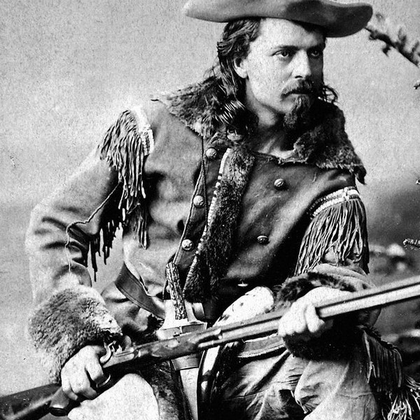 Historical Poster Print: American Scout and Entertainer William "Buffalo Bill" Cody - Satin Finish Photo - Available in 6 Sizes!