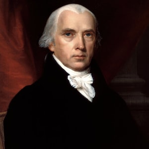Historical Poster Print: Founding Father and President James Madison - American Revolution - Satin Finish Photo - Available in 6 Sizes