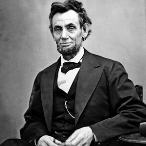 Historical Civil War Poster Print: Last Picture of 16th President Abraham Lincoln - Restored Satin Finish Photo - Available in 6 Sizes!
