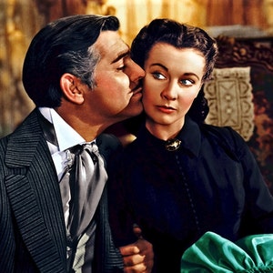 Historical Poster Print: Rhett Butler & Scarlett O&#39;Hara in &quot;Gone with the Wind&quot; - 1939 - New Satin Finish Photo - Available in 6 Sizes!