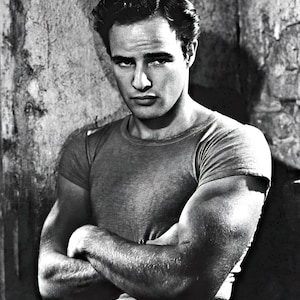 Historical Poster Print: Legendary Classic Movie Star Film Actor Marlon Brando, New Satin Finish Photo - Available in 6 Sizes!