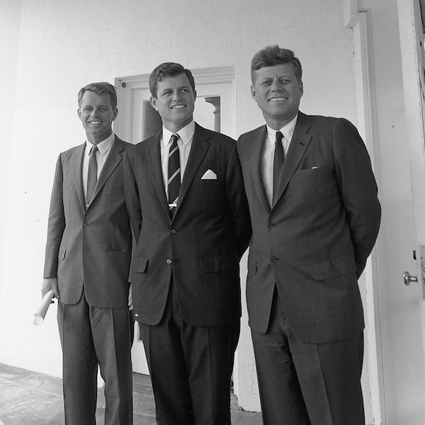 Historical Poster: President John F. Kennedy and his brothers Robert and Ted - Satin Finish Photo - Available in 6 Sizes!