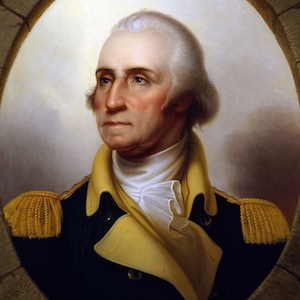 Historical Poster Print: General George Washington, &quot;Father of Our Country&quot;, American Revolution - Satin Finish Photo - Available in 6 Sizes