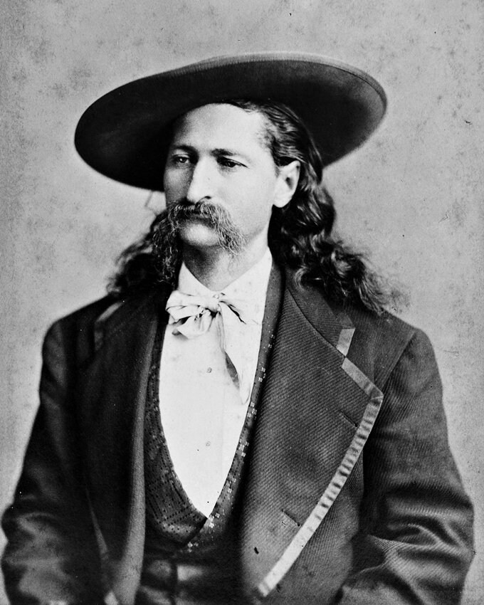 Historical Poster Print: James Butler "Wild Bill" Hickok, Folk Hero of American Old West - Satin Finish Photo - Available in 6 Sizes!