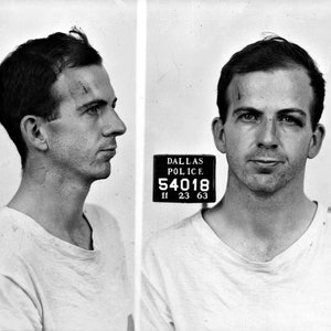 Historical Poster Print: Mug Shot of Lee Harvey Oswald, Assassin of President John F. Kennedy - Satin Finish Photo - Available in 6 Sizes!
