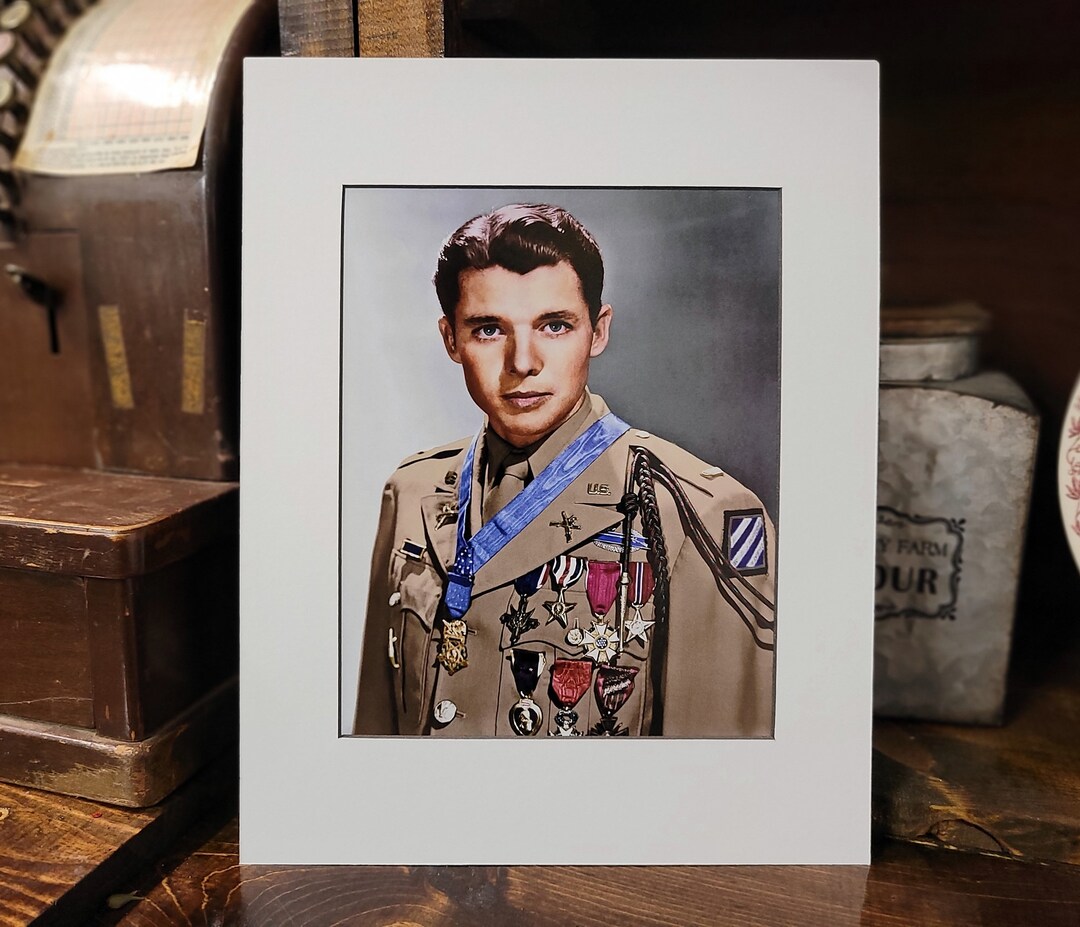 Colorized 8x10 Photo Matted to 11x14: Actor and U.S. Medal of - Etsy