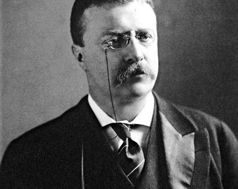Historical Poster Print: Theodore Roosevelt, 26th President United States - Satin Finish Photo - Available in 6 Sizes!