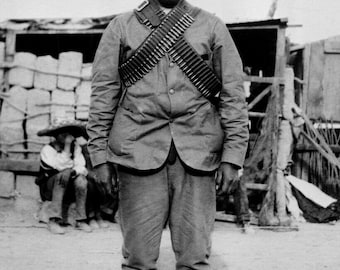 Historical Poster Print: General Francisco &quot;Pancho&quot; Villa - Mexican Revolution - Restored Satin Finish Photo - Available in 6 Sizes!