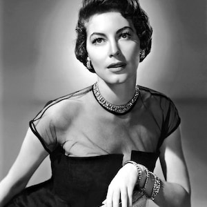 Historical Poster Print: Classic Movie Film Actress Ava Gardner - Golden Age of Hollywood - New Satin Finish Photo - Available in 6 Sizes!