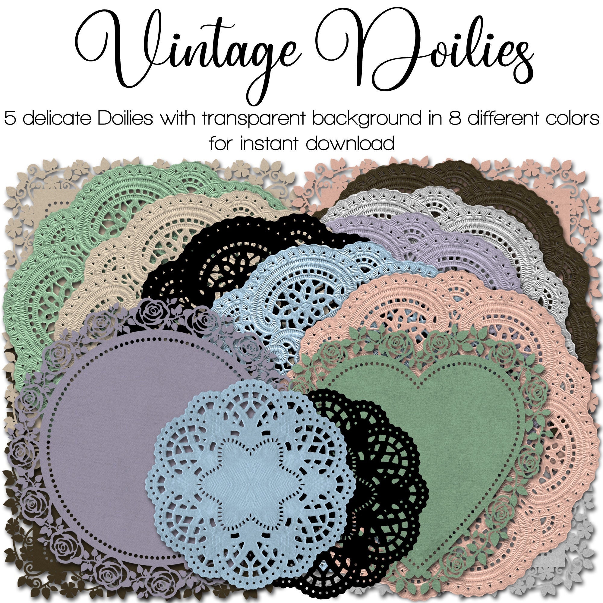 Paper Doilies Assorted Sizes 