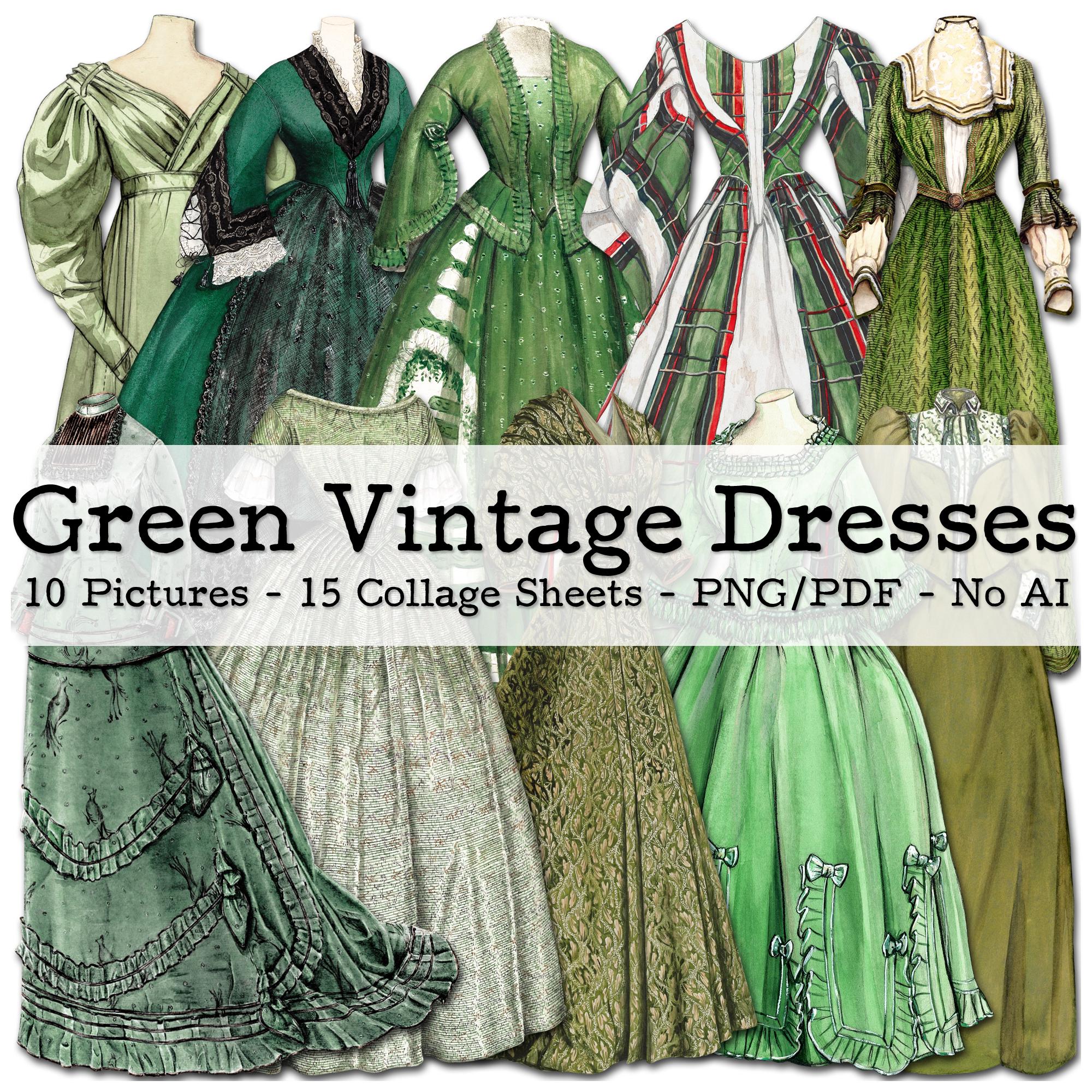 Green Victorian Dress - Etsy