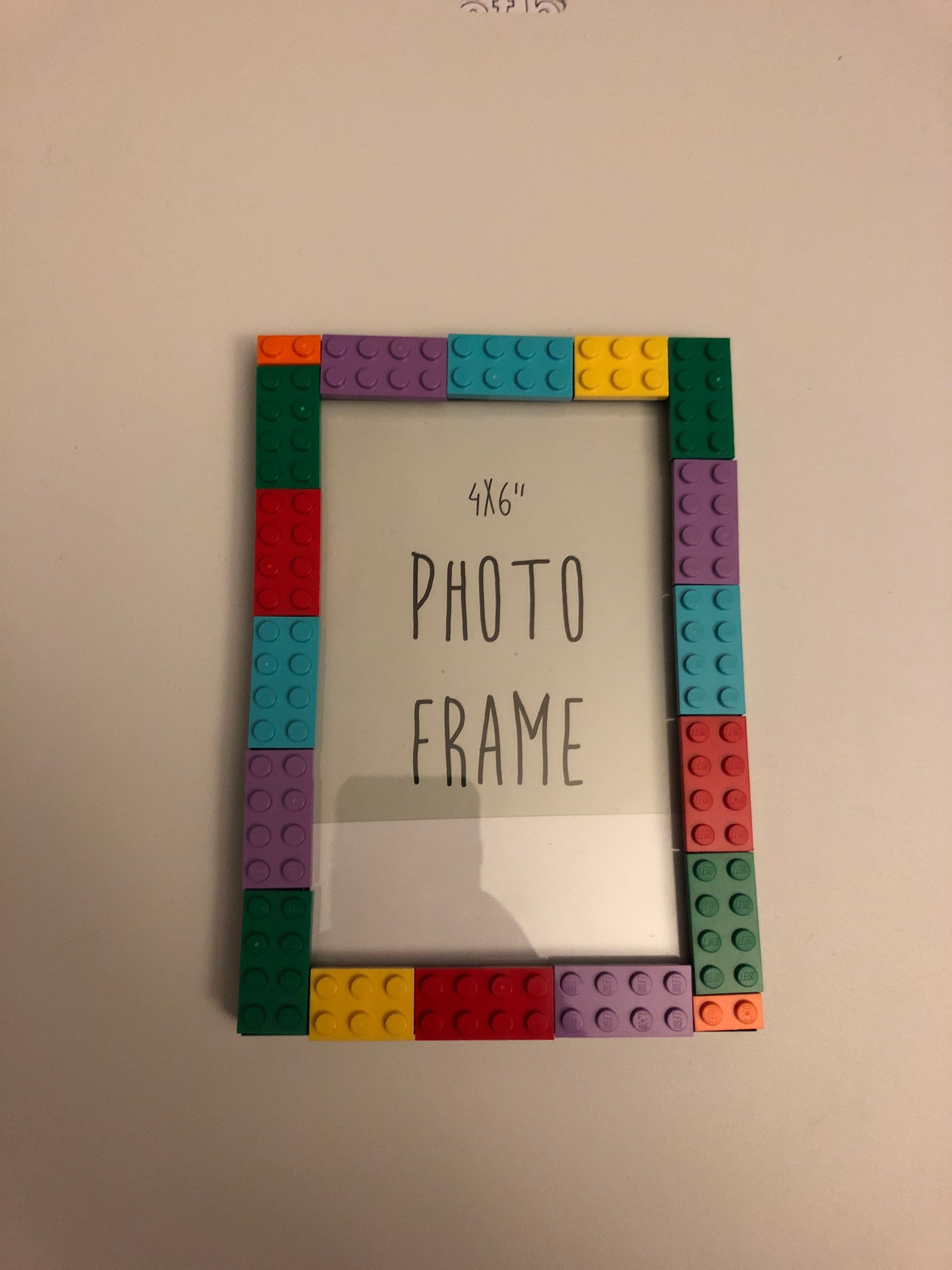 Handmade Lego photo frame 4x6 inch Etsy