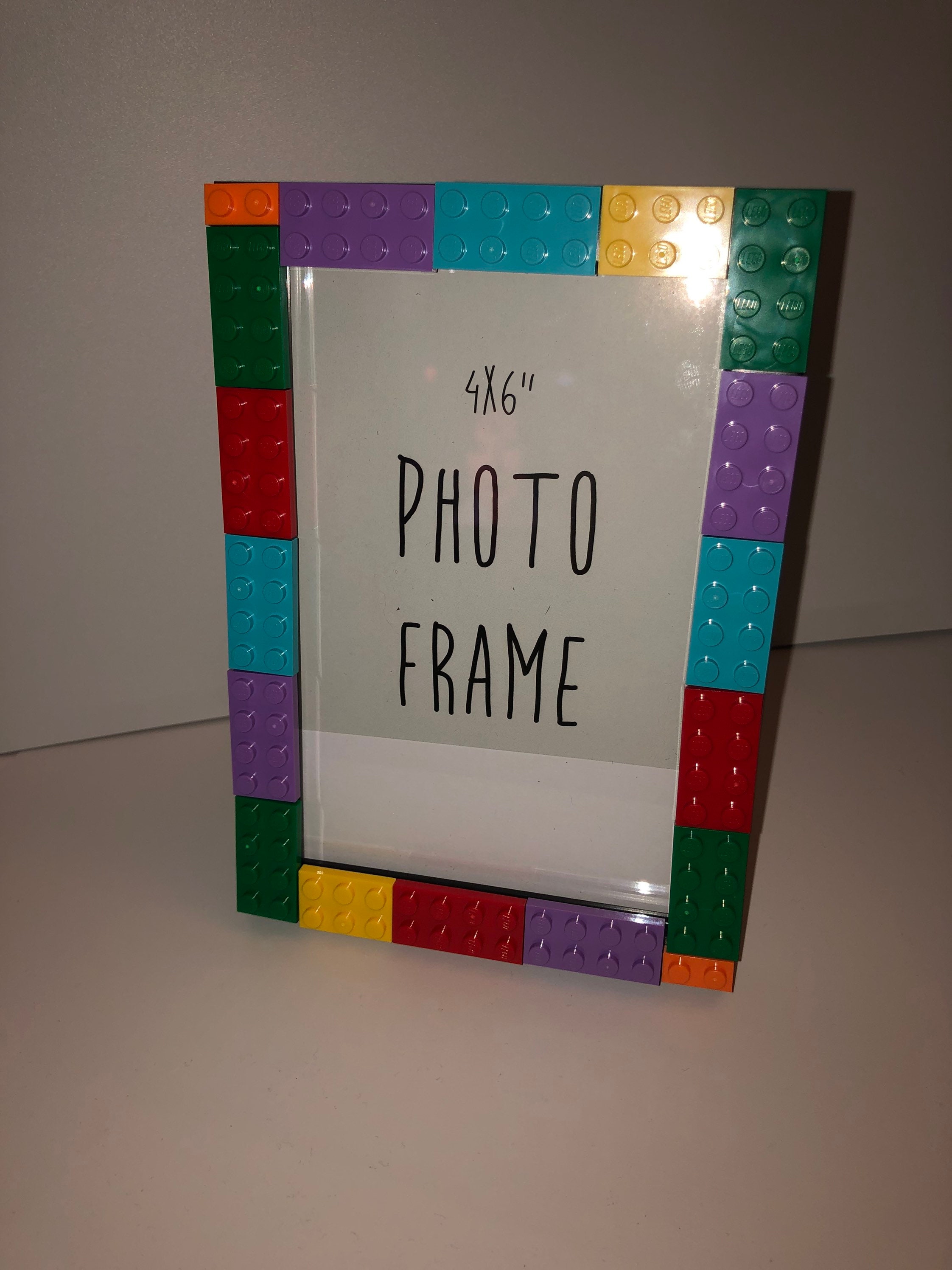 Handmade Lego photo frame 4x6 inch Etsy