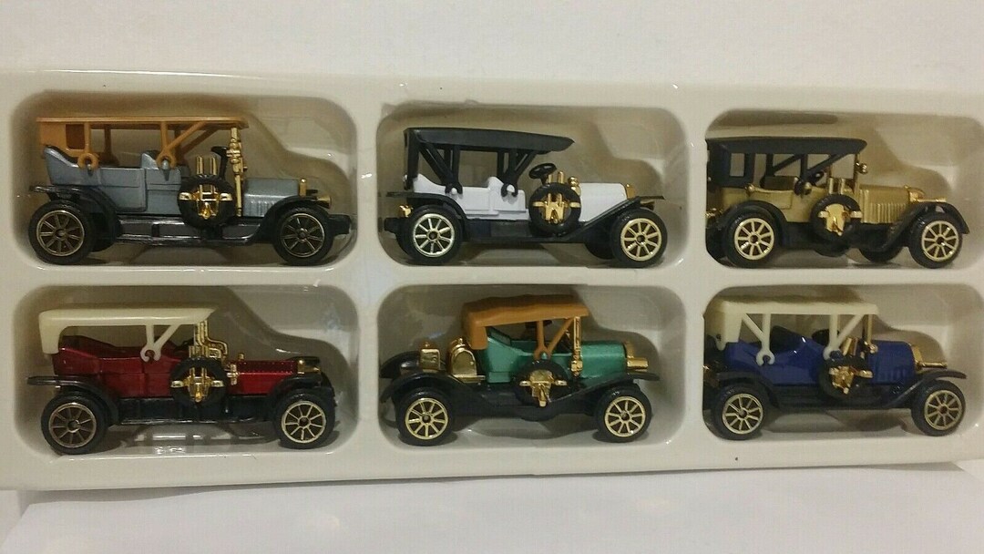 6 Vintage Die Cast Metal Classic Cars 301 302 303 304 305 306 - Etsy