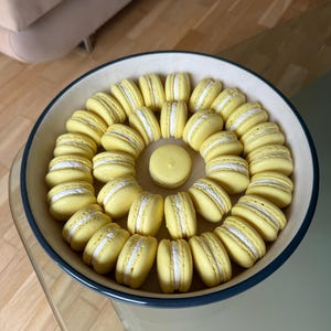 Lemon curd Italian macaron recipe