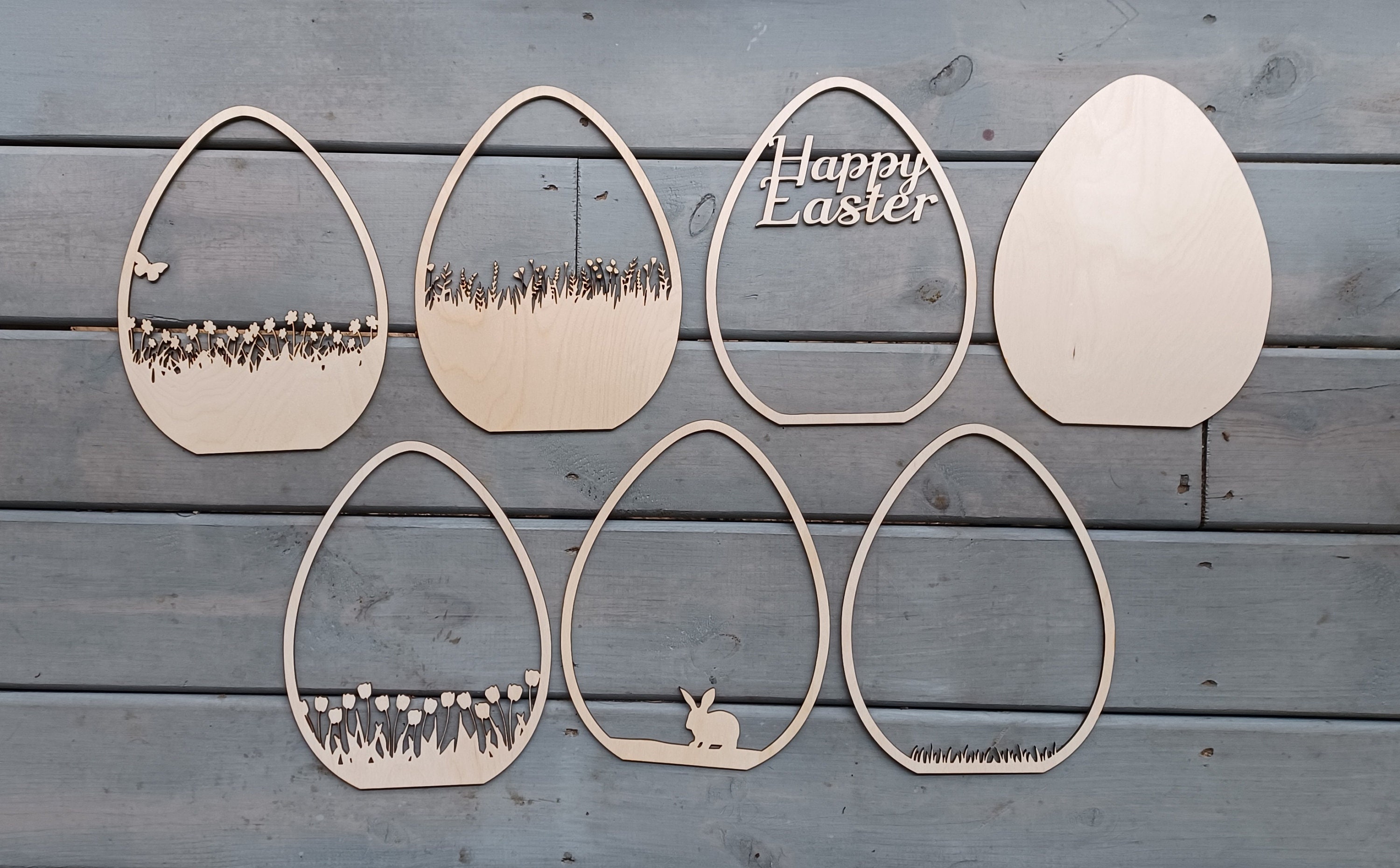 DIGITAL SVG FILE Glowforge Laser Cut Easter Egg Spring Multi-layer ...