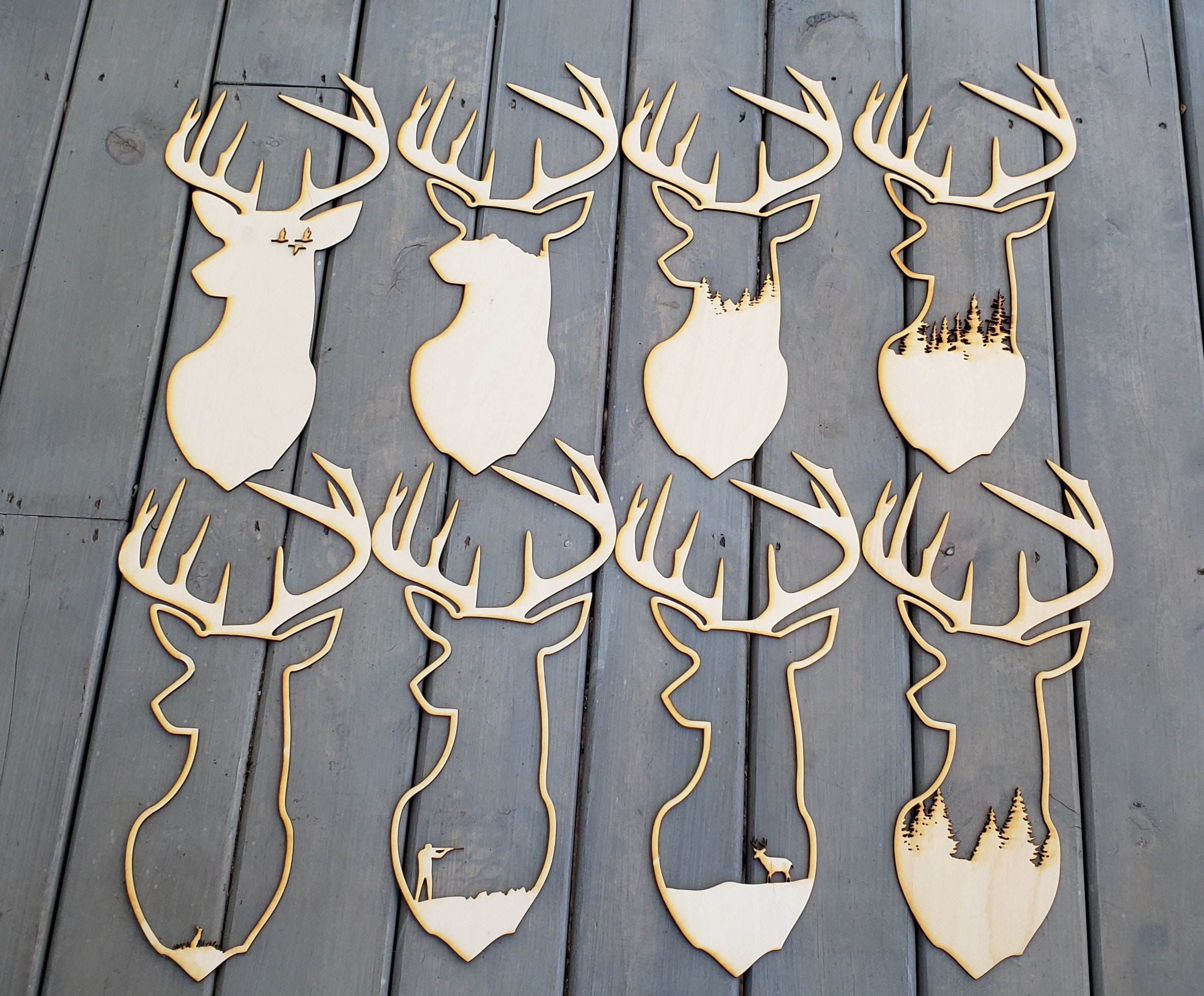 DIGITAL SVG FILE Laser Cut Layered Deer Hunting Etsy