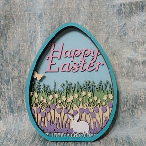 DIGITAL SVG FILE Glowforge Laser Cut Easter Egg Spring Multi-layer ...